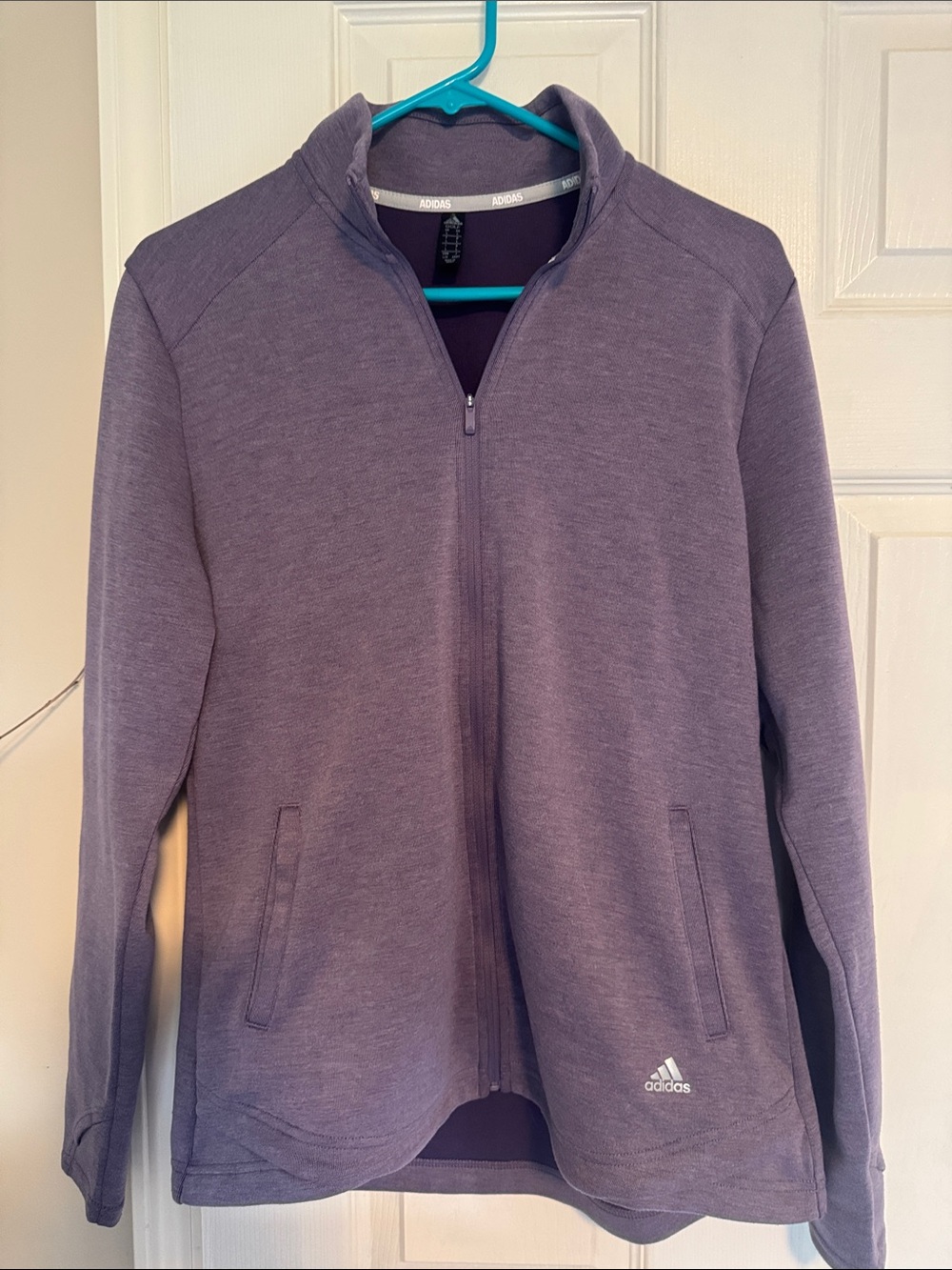 adidas Lavender Full-Zip Track Jacket
